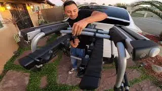 Installing Tesla model x  Ski rack, Snowboard rack, bike rack