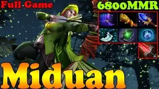 Dota 2 - Miduan 6800 MMR Plays Windranger - Full Game - Ranked Match Gameplay!