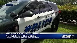Jupiter police conduct active shooter drill at elementary school