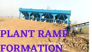 Batching Plant Ramp Making #civilsiteexecution #Plant #Civil