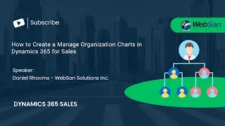 How to Create a Manage Organization Charts in #Dynamics365Sales