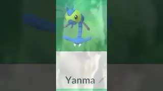 Evolutuon of Yanma into Yanmega #shorts #pokemongo #anythingmakers