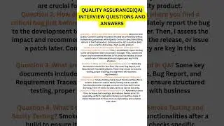 Top QA Interview Questions and Answers for Beginners and Experts!