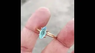 Natural Blue Topaz Ring   925 Sterling Silver Ring   November Birthstone   Blue Topaz #jewelry