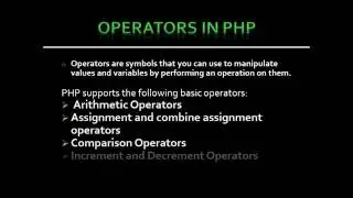 Part- 9 Operators in php, Arithmetic operators