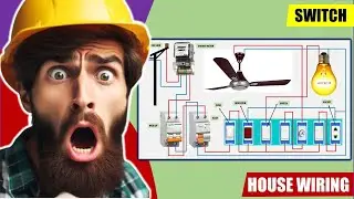complete electrical house wiring diagram,switch board wiring