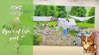 ASMR SCRAPBOOKING Cycle of Life PART 7