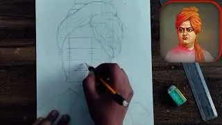 How to draw Swami vivekananda,  Swami vivekananda drawing|| Step by step Tutorial 