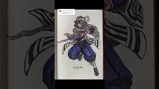 Obanai Iguro, speed drawing #demonslayer #anime #drawing #obanai #animedrawing #art #fyp #animeart