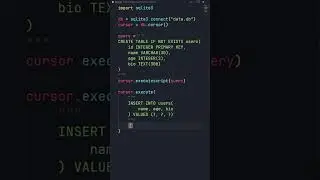Как создать базу данных на питоне? #shorts #python #программирование #sql #sqlite