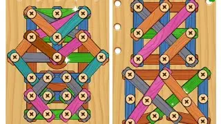 Wood Screw Puzzle level 104 and 105