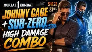 Johnny Cage x Sub-Zero Kameo Combo 🔥 INSANE Hype Combos & Build!