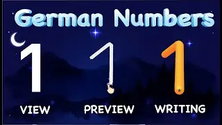 German Numbers 1- 10 Learning  | German Reading and Writing Practice With pronunciation