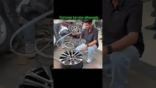 New alloy wheel for Fortune 🛞#tochanking #rohitdeshwal #fortuner #nishudashwal