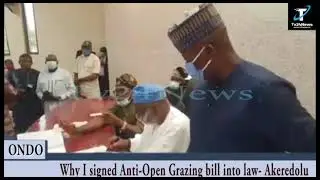 Why I signed Anti-Open Grazing bill into law - Akeredolu