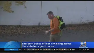 Sherborn police officer walking across Massachusetts to raise awareness of dangers of job