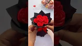 DiY Mini Rose Bouquet💐 | DIY Cute Bouquet For Valentine's Day #roseday  #diy #valentinesdaycraft