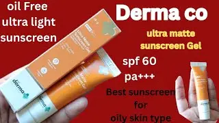 Derma Co Sunscreen Review in telugu | Derma co ultra matte sunscreen gel spf 60 benefits 