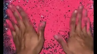Red|Pink Soft Circles ❤️ + Sparkling Blue Glitttter 💙 #fyp #asmr #gymchalk #reforms #gymchalkasmr 