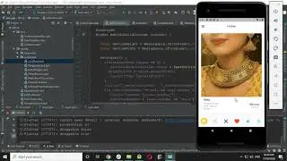 Flutter Project for e-commerce app (Tinder style)