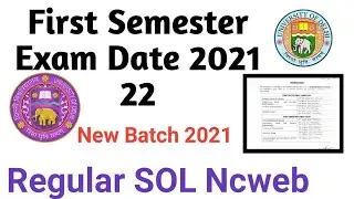 DU Sol First Semester Exam Date confirm 2021 22 | SOL first semester exam date 2022