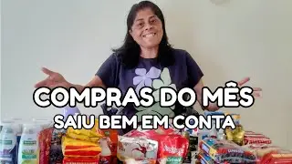COMPRAS DO MÊS NO SUPERMERCADO | TUDO MUITO CARO!