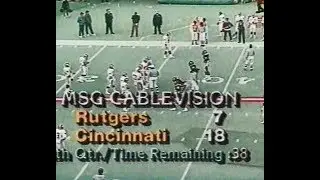 Rutgers vs  Cincinnati Football 1983