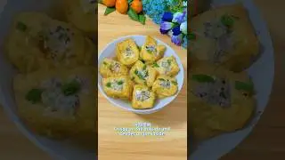 Steamed Stuffed Tofu with Minced Pork, Mushrooms & Chicken Broth