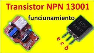 funcionamiento de mini fuente conmutada sin mosfet solo transistor NPN 13001