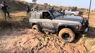 Aggressive Nissan Patrol 😱| Extreme Action | Off-roading | Stuck in mud | Rigid