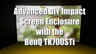 Advanced DIY Golf Impact Screen Enclosure w/BenQ TK700STi 4K projector studio walk-thru
