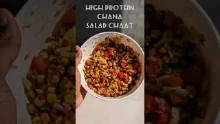 CHANA SALAD CHAAT|| HIGH PROTEIN DIET|| #trendingshorts #youtubeshorts #ytshorts #asmr #gymdiet