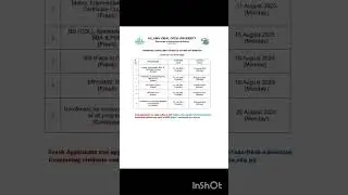 AIOU New Admission  | Autumn 2025 #exam #aiou #admission #open #online