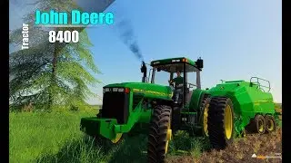 Farming Simulator 2019.  The Village Of Berry. Tractor JOHN DEERE 8400. JOHN DEERE 1424C.