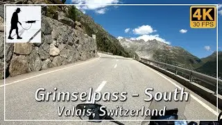 Grimselpass - South, Road 6, Obergoms, Valais, Switzerland - by motorcycle