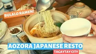 AOZORA JAPANESE RESTAURANT IN TAGAYTAY - THE BEST BULALO RAMEN!