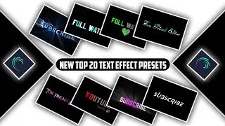 Alight Motion Text Presets ||Trending Alight Motion Presets ||Alight Motion Text Effect Preset