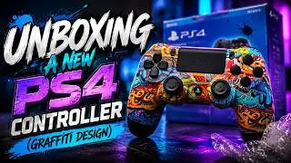 Unboxing a New PS4 Controller (Graffiti Design)