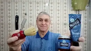 Shavette Focus R22 Evolution, Crema Azur Lime ,Omega 10108 S-Brush