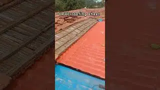 upvc roofing sheet work #rc weldingwork #fabrication #