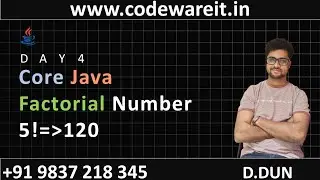 Day 4 : Java Program (Factorial Number) #javaprogramming #icse #java #javatutorial