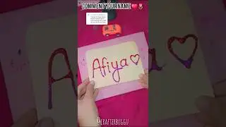 Cute Name Writing &hearts;️🥰#diy​ #diyart​#artandcraft #craft  #nameart​ #funny​#youtube​#shorts​  #foryou​