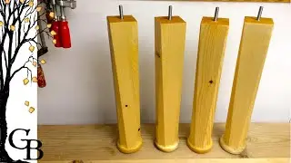 Octagonally tapered bed legs