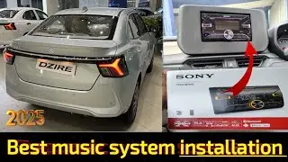 Dzire lxi 2025 music system installation✅Sony music system & Speaker | dzire vxi 2025 model🔥