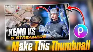 Make This Amazing Thumbnail Like a @Kemo.. in Picsart 🔥#bgmi #editbykiko  