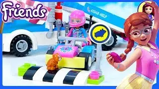 Lego Friends Service & Care Truck Build Silly Play