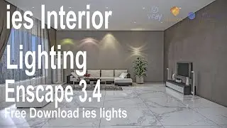 Enscape ies spot lights for interior lighting Tutorial | enscape interior render | enscape sketchup