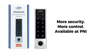 PNI DK350 access control keyboard with Wi-Fi, access card, fingerprint, PIN, touch, Tuya application