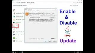 How to Enable and Disable JAVA Update
