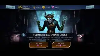 ROBIN KING LEGENDARY CHEST OPENING injustice 2 mobile